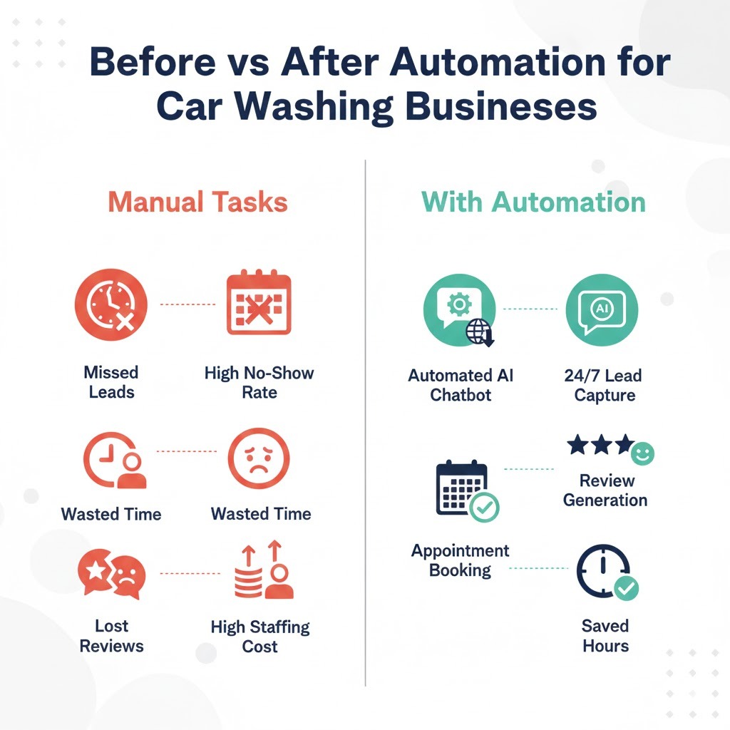GHL automation, car wash snapshot